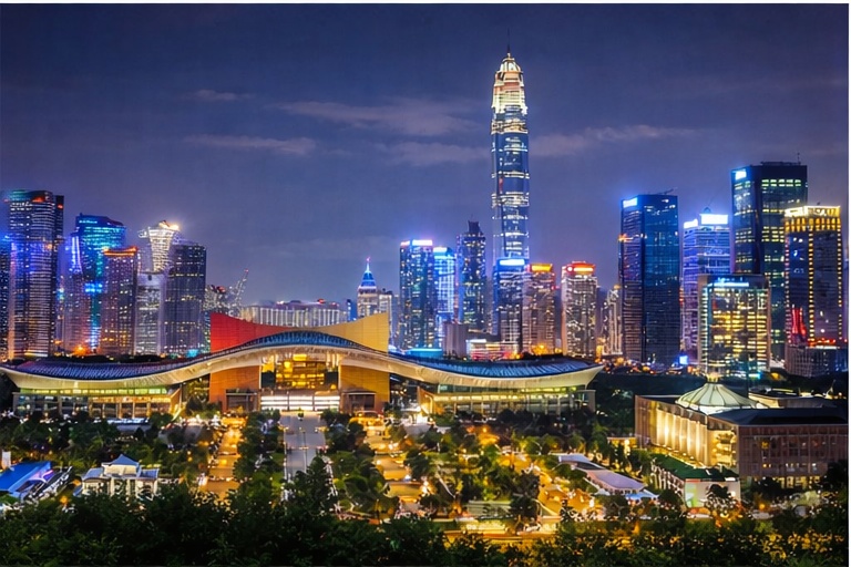 Shenzhen skyline at night
