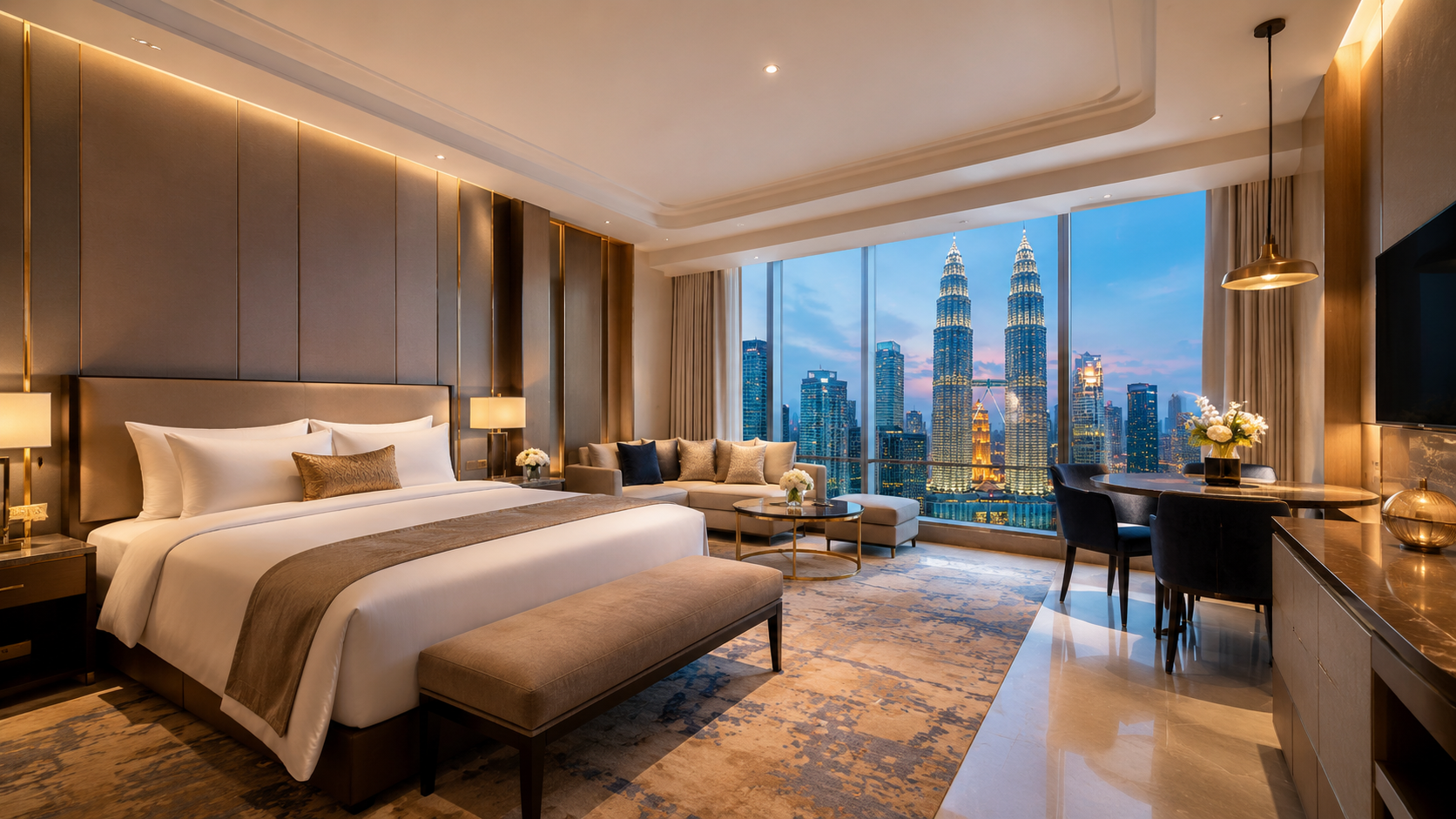 Modern suite-style room at Star Suites KLCC Kuala Lumpur
