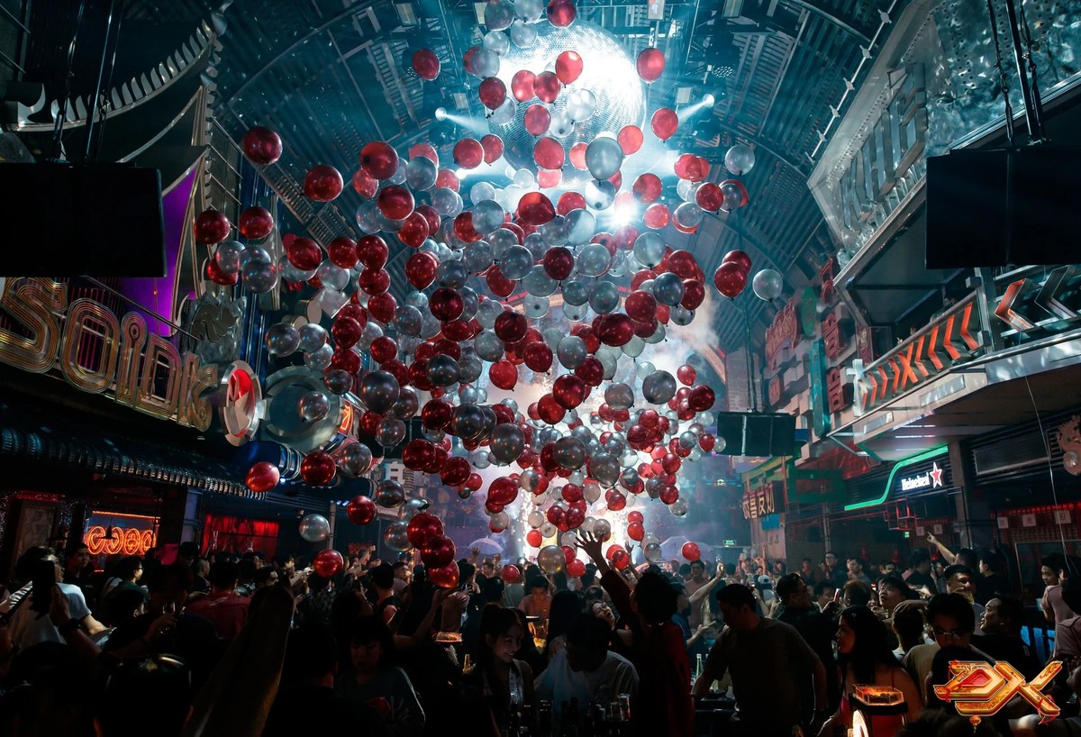 District K neon lounge interior